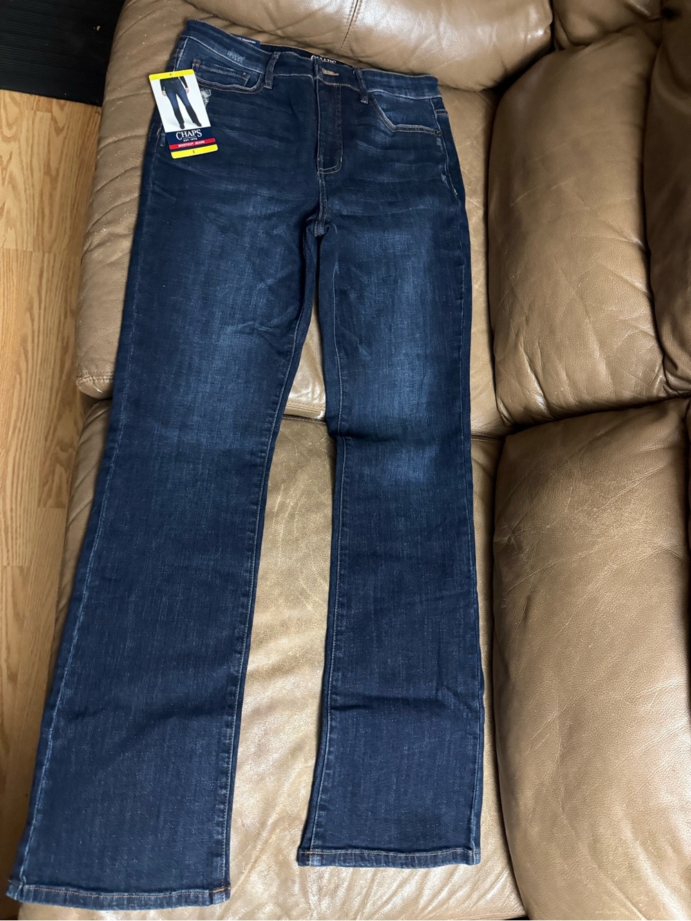 Chaps Women's Dark Indigo Boot-Cut Jeans
